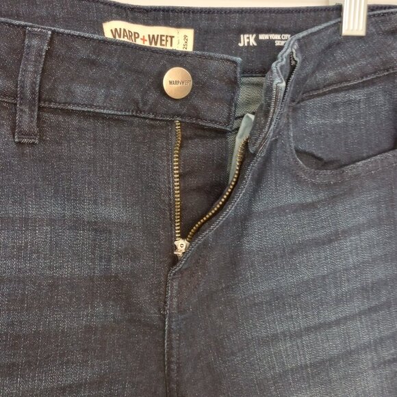 Warp + Weft JFK Dark Wash Skinny Jeans - Picture 5 of 10